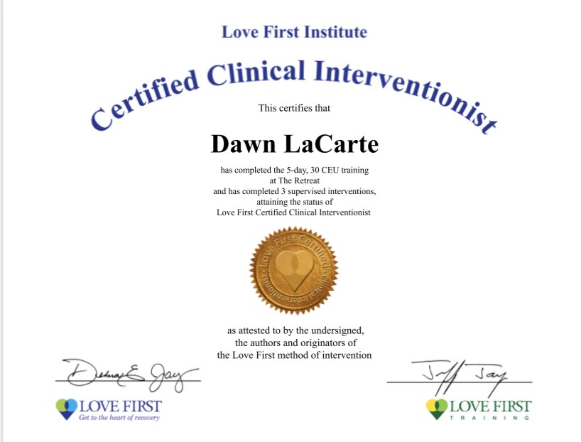 Dawn LaCarte Certified Clinical Interventionist
