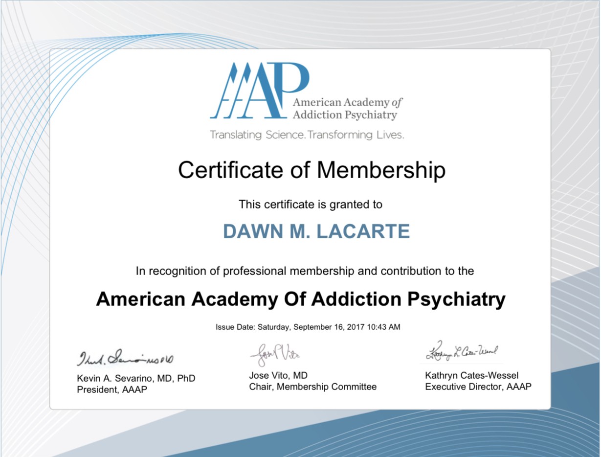 Dawn LaCarte AAAP Membership